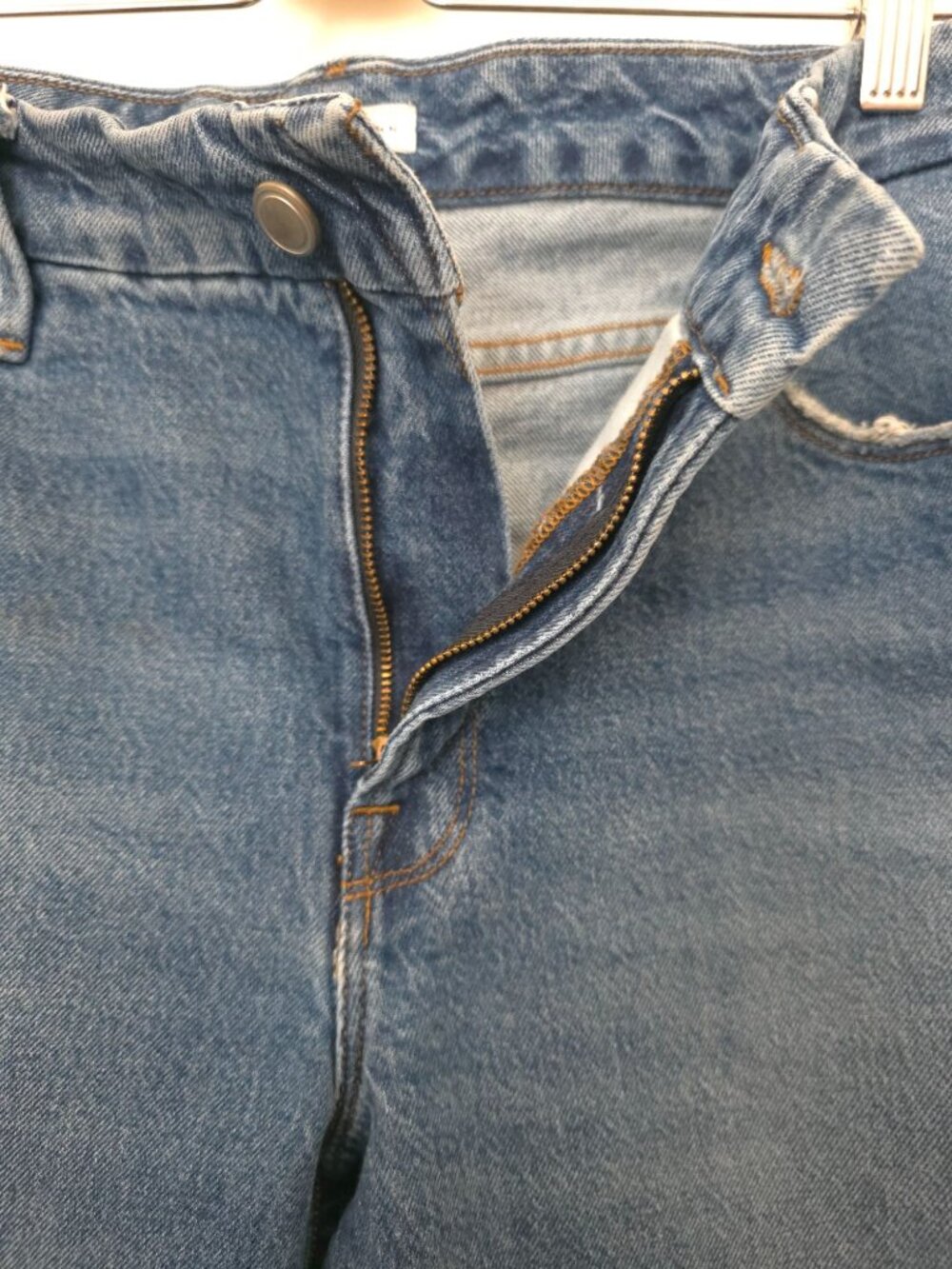 Good American Good Classic Blue Hi-Rise Cropped Denim Jeans Women's Sz 8/29 - Picture 6 of 14